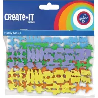 Haza Witbaard Foamstickers, voertuigen, 72 stuks.