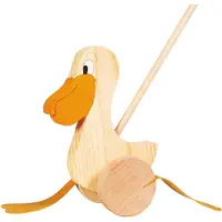 Goki Stokroller: PELIKAAN H21cm, stok L60cm, 1+