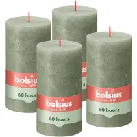 Bolsius stompkaars Rustiek (Ø6,8x13 cm) (set van 4)