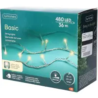 Merkloos Kerstverlichting - 36 meter - transparant - warm wit - 480 lampjes - buiten - Boomverlichting - Kerstverlichting kerstbo