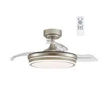 CristalRecord Plafondventilator Moss Ø 106 cm mat chroom