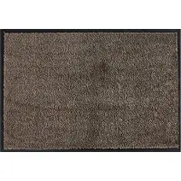 MD-ENTREE MD Entree - Deurmat - Schoonloopmat - Soft&Clean - 75 x 120 cm - Taupe - Vloerkleed - Met antislip - Machine wasbaar - Vocht absorberend - Hoge dichtheid 600gr/m2