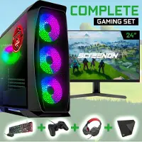 Screenon - Gaming Set - X100126 - V1 (GamePC.X100126 + 24 Inch Monitor + Toetsenbord + Muis)