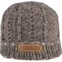 Shakaloha Gebreide Wollen Muts Heren & Dames Beanie Hat van schapenwol met polyester fleece voering - Bowl Beanie Grey Unisex - One Size Wintermuts