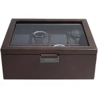 SmartaSaker BROWN - Luxe Horloge Doos - Opbergdoos - 8 horloges - Heren