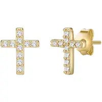 Lulu & Jane Oorbellen goud / wit