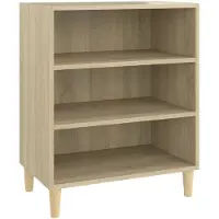 vidaXL Dressoir 57x35x70 cm bewerkt hout sonoma eikenkleurig