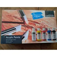 Crelando Acryl verf - 5 Stuks x 100ml - 5 Kleuren - Sneldrogend - Hobbyverf