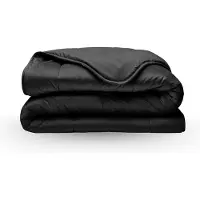 Zelesta Velvetbed Zwart 200x200 - Dekbed zonder overtrek - Velvet dekbed - Wasbaar hoesloos dekbed - Bedrukt dekbed - Dekbed met vaste overtrek - All year winterdekbed & zomerdekbed