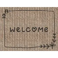 MD-ENTREE MD Entree - Deurmat - Schoonloopmat - Ambiance - Welcome Natural - 50 x 70 cm