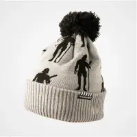 Bauer Branded Knit Pom Beanie (grijs) Jr. Grijs
