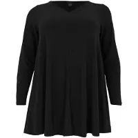 Yoek tuniek DOLCE van travelstof zwart female | Maat: S 38/40