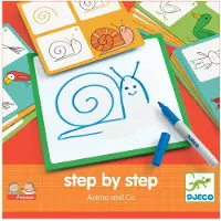 Djeco Schiefertafel - Zeichnen lernen - Tierfreunde - - One Size - Tafeln