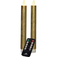Anna's Collection LED Dinerkaars Goud D 2 H 23 Cm 2 Stuks