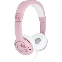 OTL Technologies HK1180 Hello Kitty bedrade koptelefoon met oortjes voor kinderen in rood en wit