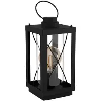 Eglo Tafellamp BRADFORD 1 Tafel lamp in zwart van staal - excl. E27 - 60W (1 stuk)
