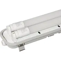 HOFTRONIC™ LED T8 TL armatuur IP65 120 cm 3000K 2x18W 3960lm 110lm/W incl flikkervrije LED buizen koppelbaar incl. starter