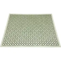 vidaXL Deurmat wasbaar 90x150 cm crème - Mat - Matten - Deurmat