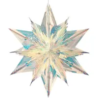 Mica Decorations Kerstster | | 90 x 80 x 34 cm (Iriserend, Kunststof)