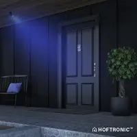HOFTRONIC™ Set van 2 Lago kantelbare wandlampen - Smart - IP44 - Incl. RGBWW GU10 spotje - 4,5 Watt 350 lumen - WiFi & Bluetooth - Spotlight voor binnen en buite