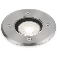 HOFTRONIC™ 9x Maisy dimbare LED grondspot - Rond - RVS - 6000K daglicht wit - 5 Watt - IP67 straal waterdicht - 3 jaar garantie Grondspot buiten 230V