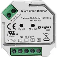 HOFTRONIC™ Zigbee Mini LED dimmer/ontvanger Pro - Draadloos - maximaal 400 Watt - No Neutral - IP20 - Voor pulsdimmer