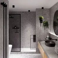 HOFTRONIC™ Paxton LED Opbouwspot plafond - Rond - Zwart - Aluminium met poedercoating - IP65 waterdicht voor binnen en buiten - incl. GU10 spot Daglicht wit 6000
