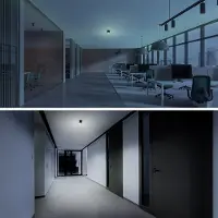 HOFTRONIC™ Locus - LED Noodverlichting Downlight - Zwart - 2 Watt 300 Lumen - Wand/Plafond - Testknop - Verwisselbare Lens - 6500K Daglichtwit Licht - Incl. Opbo