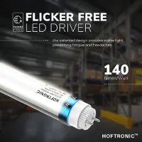 HOFTRONIC™ LED TL buis 60 cm - T8 (G13) - 9 Watt - 1260 Lumen - 4000K vervangt 32W (32W/840) flikkervrij - 140lm/W
