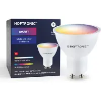HOFTRONIC™ Set van 6 GU10 38° Smart Home Lampen RGBWW Wifi+BLE 5.5 Watt 345lm Dimbaar