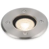 HOFTRONIC™ Maisy dimbare LED grondspot - Rond - RVS - 4000K neutraal wit - 5 Watt - IP67 straal waterdicht - 3 jaar garantie Grondspot buiten 230V