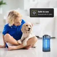 HOFTRONIC™ Muggenlamp - Vliegenlamp - UV-Insectenlamp - Elektrisch - 4 Watt geschikt voor 20 m² - 1000 volt - Voor binnen - Zwart