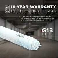 HOFTRONIC™ LED T8 (G13) TL buis 150 cm - 20-24 Watt - 4800 Lumen - 6000K vervangt 200W (200W/860) flikkervrij - 200lm/W