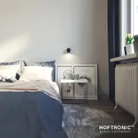 HOFTRONIC™ Riga LED Plafondspot Zwart - Draaibaar en Dimbaar - GU10 plafondlamp 4000K neutraal wit - 5W 400 Lumen - Opbouw spot voor woonkamer
