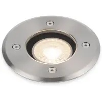 HOFTRONIC™ 9x Maisy dimbare LED grondspot - Rond - RVS - 4000K neutraal wit - 5 Watt - IP67 straal waterdicht - 3 jaar garantie Grondspot buiten 230V