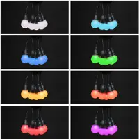 HOFTRONIC™ 13,2m (2x6,6m) LED String light RGB - buiten lampjes snoer 24 RGB LEDs incl. afstandsbediening - IP65 Lichtsnoer buiten