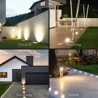 HOFTRONIC™ Lilly dimbare LED Grondspot - Kantelbaar - Overrijdbaar - Rond - RVS - excl. GU10 lamp - IP67 waterdicht - 3 jaar garantie Grondspot buiten 230V
