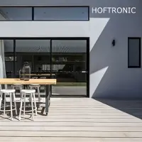 HOFTRONIC™ Smart WiFi LED Wandlamp Blenda RGBWW GU10 rond Up & Down light zwart IP44 voor binnen en buiten