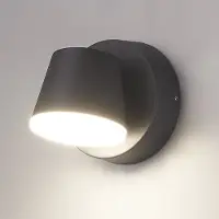 HOFTRONIC™ Memphis LED wandlamp - 3000K warm wit - 6 Watt - IP54 voor binnen en buiten - Moderne muurlamp - Zwart voor binnen en buiten