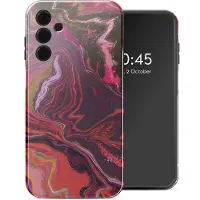 Selencia Vivid Backcover voor de Samsung Galaxy A15 (5G) - Marble Purple