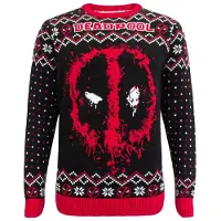 Deadpool - Disney Christmas jumper - - Spray - S tot M - voor Mannen - zwart-rood-wit | Maat M