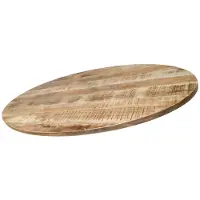 Gister&Vandaag Mangohout Tafelblad Ovaal 180 cm tot 260cm, Ovaal, Tafelblad mangohout ovaal 200 cm x ± 100 cm