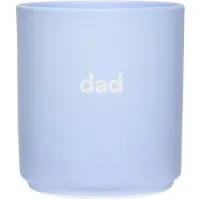 Design Letters Vip Favourite Kop 25 Cl Dad Lichtblauw - Koffiekopjes Beenderporselein Light blue - 10101002DSTBDAD