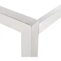 Beliani GROSSETO - Tuintafel - Grijs/Zwart/RVS - 90 x 180 cm - Graniet