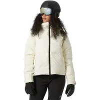 Helly Hansen - Dames ski jassen - W Nora Short Puffy Jacket Snow voor Dames van Gerecycled Polyester - Maat M - Beige
