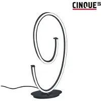 Cinque tafellamp Ciola mat zwart