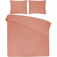 DoubleDry Dekbedovertrek 100% natuurlijk katoen eenpersoons 140x200/220 cm + 1