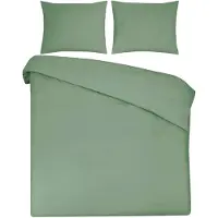 DoubleDry Dekbedovertrek 100% natuurlijk katoen eenpersoons 140x200/220 cm + 1