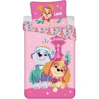 Jerry Fabrics Paw Patrol peuterdekbedovertrek roze - 100 x 135 cm - 40 x 60 cm