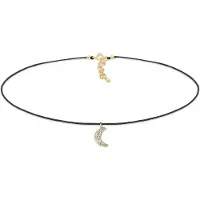 Elli Ketting 'Halbmond' goud / zwart